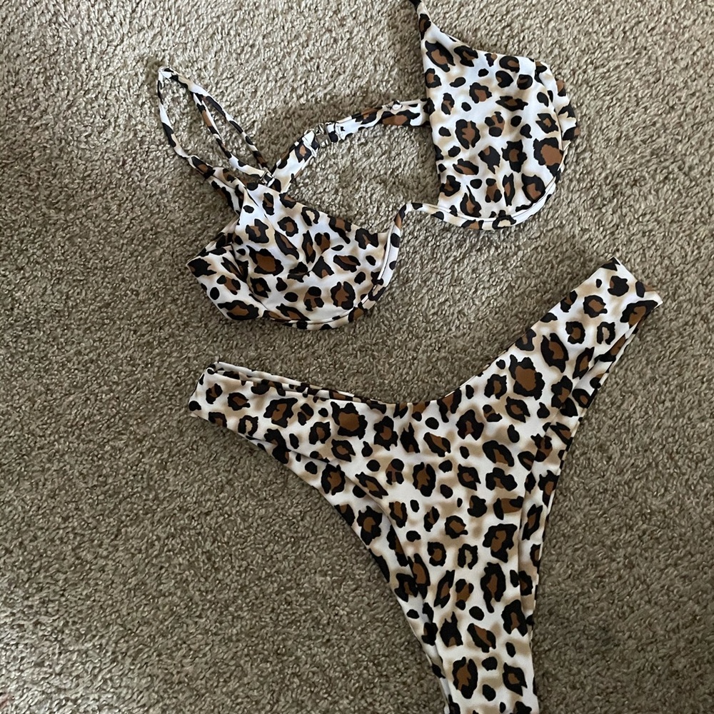 cheetah print bikini